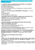 AMERICAN RED CROSS FIRST AID&comma; CPR&comma; AND AED &lpar;HEALTH PACKET CORRECT ANSWERS&rpar; VERIFIED SOLUTION GRADED A&plus;