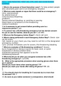 ADULT AND PEDIATRIC FIRST AID&comma; CPR&comma; AND AED EXAM REVIEW VERIFIED SOLUTION GRADED A&plus;