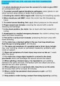 STANDARD FIRST AID&comma; CPR&comma; AND AED PRE-TEST EXAMINATION VERIFIED SOLUTION GRADED A&plus;