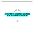 CNOR AORN ONLINE TEST EXAM 2024  WITH 100&percnt; UPDATED ANSWERS