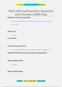 WGU D027 Questions and Answers &lpar;100&percnt; Pass&rpar;