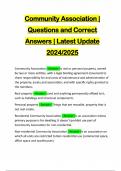 COMMUNITY ASSOCIATION MANAGER &lpar;CAM&rpar; PACKAGE DEAL EXAMS&colon;&colon;&colon;&colon; Q & A EXAMS &vert; LATEST UPDATE 2024&sol;2025