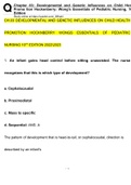 &lpar;20222023&rpar;TEST BANK Developmental and Genetic Influences on Child Health Promotion Hockenberry Wongs Essentials Of Pediatric Nursing 10th Edition  