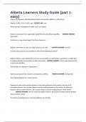Alberta Learners Study Guide &lbrack;part 1-easy&rsqb; 2025&sol;2026 Questions And Verified Answers 