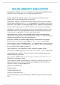 BUS 343 QUESTIONS AND ANSWERS