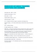 ENDEAVOR AIR &lpar;INDOC TRAINING&rpar; QUESTIONS AND ANSWERS