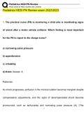 Pediatrics HESI PN Review Exam &lpar;2022&sol;2023&rpar; &lpar;Verified by Expert&rpar;