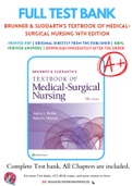 Test Bank for Brunner & Suddarth's Textbook of Medical-Surgical Nursing 14th Edition By Jan Hinkle; Kerry H. Cheever Chapter 1-73 Complete Guide A+