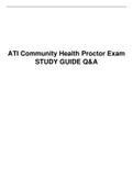 ATI Community Health Proctor Exam STUDY GUIDE Q&A