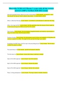 Maryville NURS 615 Pharm 1 exam with all the correct answers &lpar;100&percnt; Verified 2020&sol;2021 exam&rpar;