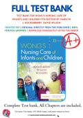 Test Bank For Wong's Nursing Care of Infants and Children 11th Edition by Marilyn J. Hockenberry, David Wilson 9780323549394 Chapter 1-34 Complete Guide.