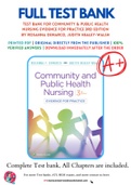 Test Bank For Community & Public Health Nursing Evidence for Practice 3rd Edition by Rosanna DeMarco, Judith Healey-Walsh 9781975111694 Chapter 1-25 Complete Guide.