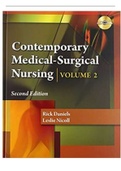 Contemporary Medical Surgical Nursing 2nd Edition Test Bank by Rick Daniels and Leslie Nicoll