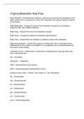 Virginia Medication Aide Prep Questions And Answers 2022&sol;2023