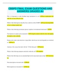 CBSPD FINAL EXAM QUESTIONS AND ANSWERS GRADED A&plus;