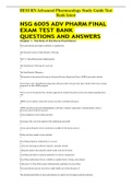 HESI RN Advanced Pharmacology Study Guide Test Bank latest