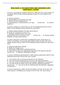 MED-SURG A &sol;90 QUESTIONS AND ANSWERS&sol;100&percnt; VERIFIED&sol;A&plus; RATED