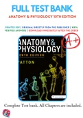 Test Banks For Anatomy & Physiology 10th Edition  by Kevin T&period; Patton&comma; 9780323528795&comma; Chapter 1-48 Complete Guide