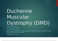 ESSAY/ASSIGNMENT Duchenne Muscular Dystrophy (DMD)
