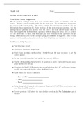 Final Exam Review&period;