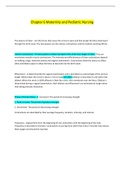Chapter 6 Maternity and Pediatric Nursing