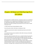 Chapter 20 Maternal Child Nursing Perry  5th Edition