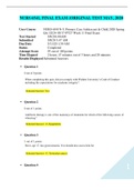 NURS 6541 FINAL EXAM &vert; COMPLETE SOLUTION A&plus;