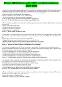 Pharm HESI Exam-with 100&percnt; verified solutions-2022-2024