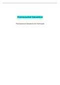 Pharmaceutical Calculations Pharmaceutical Calculations and Techniques &lpar;100 Q&A&rpar;