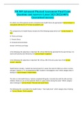 NR 509 Advanced Physical Assessment Final Exam Questions and Answers Latest 2021&sol;2022&lpar;100&percnt; Guaranteed success&rpar;