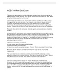 HESI 799 RN Exit Exam