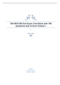 799 HESI RN Exit Exam &lpar;Test Bank with 798  questions and Correct Answer &rpar;