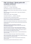 ITSC 1213 Exam 1 Study Guide &vert; Practice Questions & Answers &vert; Complete Exam Review