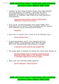 NURS 6531 Final Exam 1 Questions with complete solutions Latest Update 2022&sol;2023