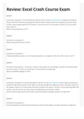 Excel Crash Course Exam from Wall Street Prep - Wall Street Prep&period;