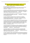 RN Concept-Based Assessment Level 1 A Test Bank&sol; Latest 2022 Complete Answers&period;