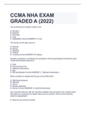 NHA CCMA practice test 2022/2023 Graded A+(Real practice) Updated