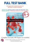 Test Bank For Pathophysiology 6th Edition by Jacquelyn Banasik 9780323354813 Chapter 1-54 Complete Guide&period;