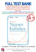 Test Bank For Wright & Leahey's Nurses and Families A Guide to Family Assessment and Intervention 7th Edition by Zahra Shajani&comma; Diana Snell 9780803669628 Chapter 1-13 Complete Guide&period;