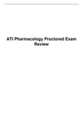 ATI Pharmacology Proctored Exam Review 