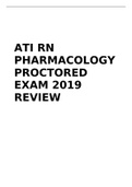 ATI RN PHARMACOLOGY PROCTORED EXAM 2019 REVIEW 
