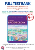 Test Bank For Gordis Epidemiology 6th Edition by David D Celentano&comma; Moyses Szklo 9780323552295 Chapter 1-20 Complete Guide&period;