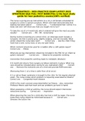PEDIATRICS - HESI PRACTICE EXAM LATEST 2022 UPDATE&lpar;84 Q&A FULL TEST BANK&rpar;This is the best study guide for hesi pediatrics exams&lpar;100&percnt; verified&rpar;