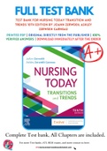 Test Bank For Nursing Today Transition and Trends 10th Edition by JoAnn Zerwekh&semi; Ashley Zerwekh Garneau 9780323642088 Chapter 1-26 Complete Guide&period;