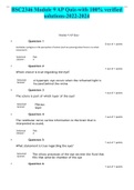 BSC2346 Module 9 AP Quiz-with 100&percnt; verified solutions-2022-2024