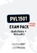 PVL1501 Exam PACK 2023: The Complete Solution with Questions and Answers (Updated)