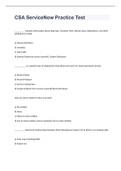 CSA ServiceNow Practice Test exam 2022&sol;2023 with 100&percnt; correct answers