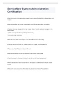 ServiceNow System Administration Certification exam 2022&sol;2023 with 100&percnt; correct answers