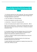 Chapter 23: Nursing Care of the Newborn and  Family Perry: Maternal Child Nursing Care, 6th  Edition