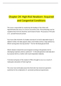 Chapter 24: High-Risk Newborn: Acquired  and Congenital Conditions